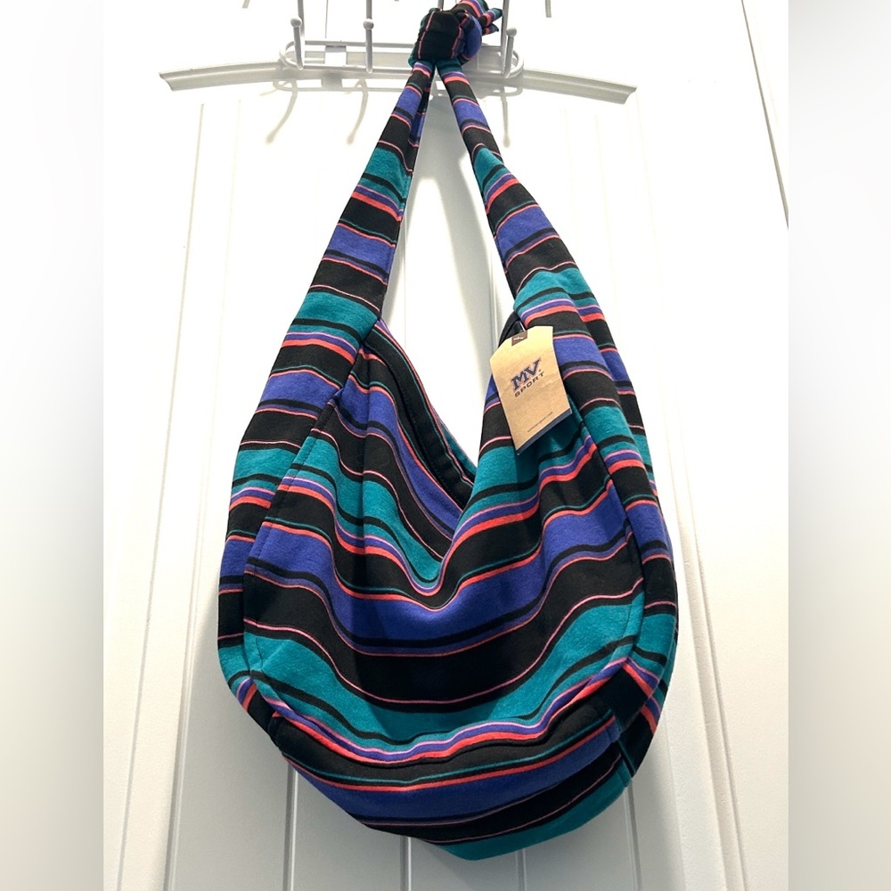 MV Sport Pro-Weave Slouch Bag Multicolor Striped Durable Deep Pocket Washable - Picture 4 of 12